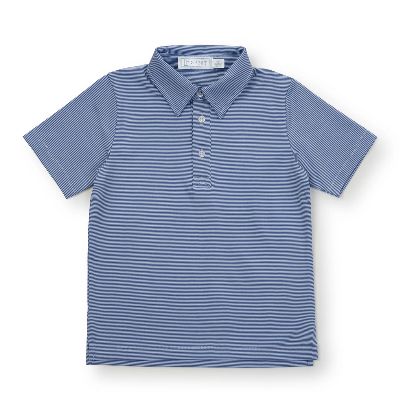 Will Boys' Performance Polo - Blue Stripes