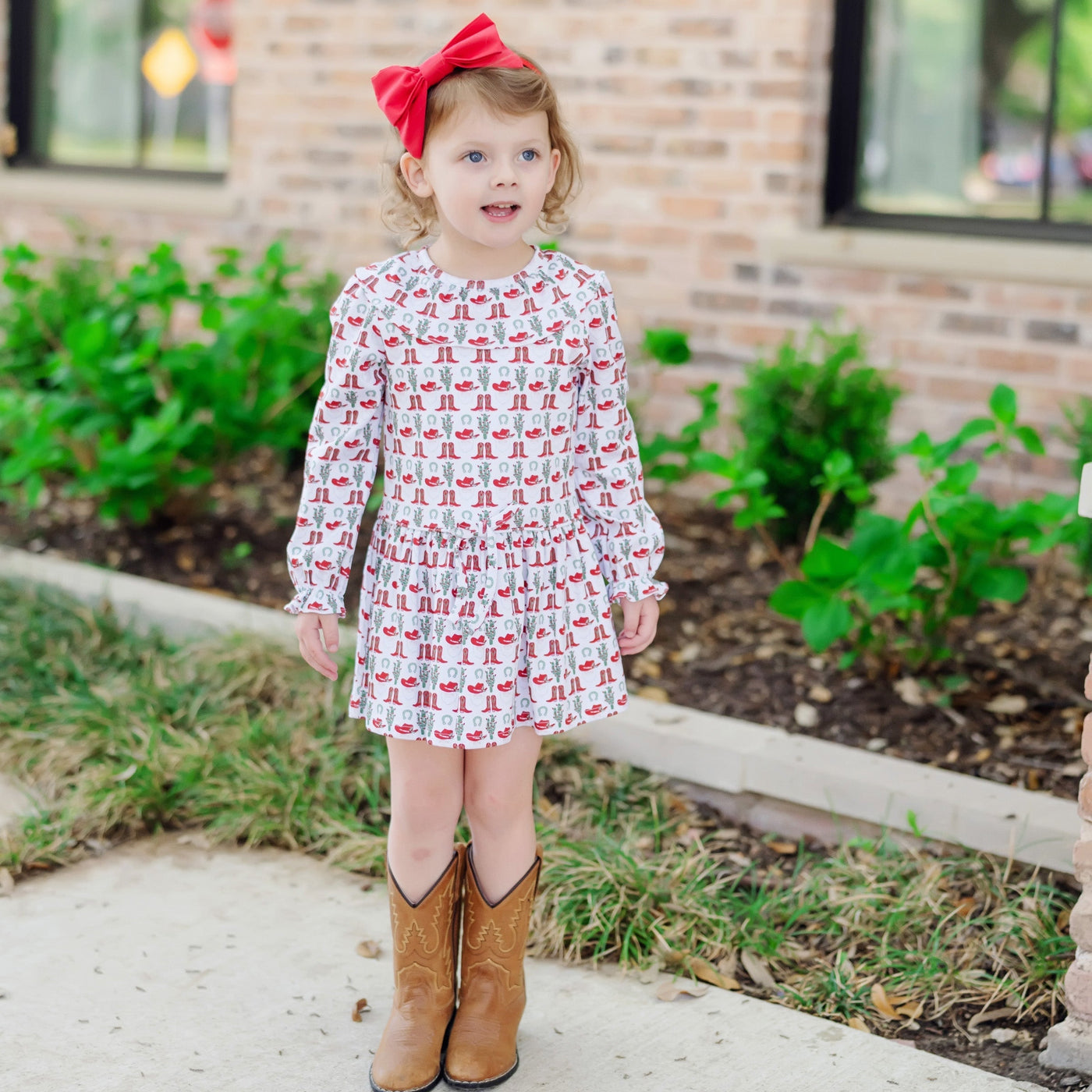 Ellery Dress - Cowboy Christmas