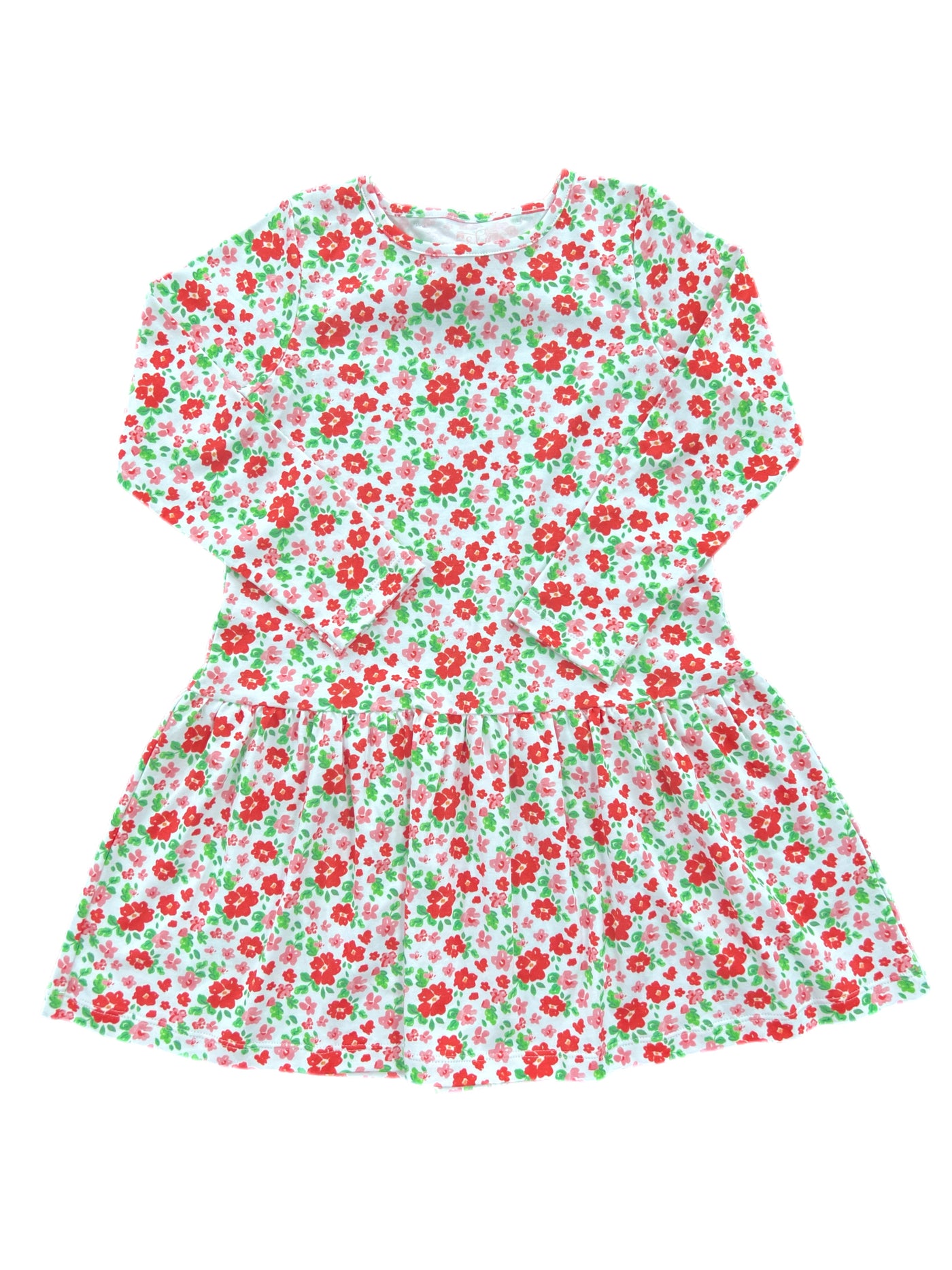 Pink & Red Floral Pima Loren Dress **PRE-SALE**