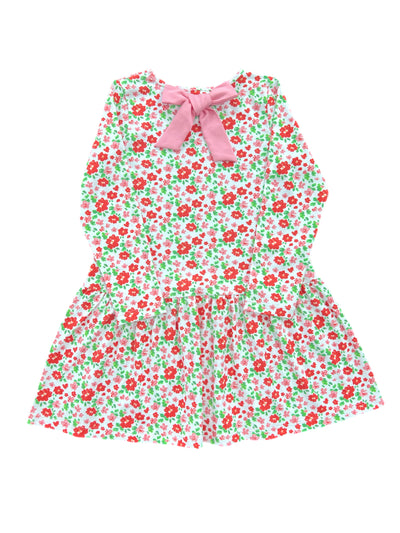 Pink & Red Floral Pima Loren Dress **PRE-SALE**