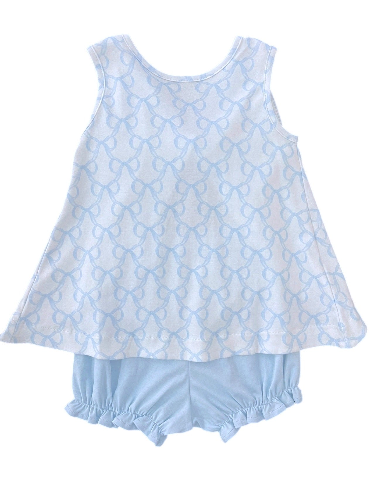 J&L Lottie Bloomer Set Blue Put a Bow on It **PRE-SALE**