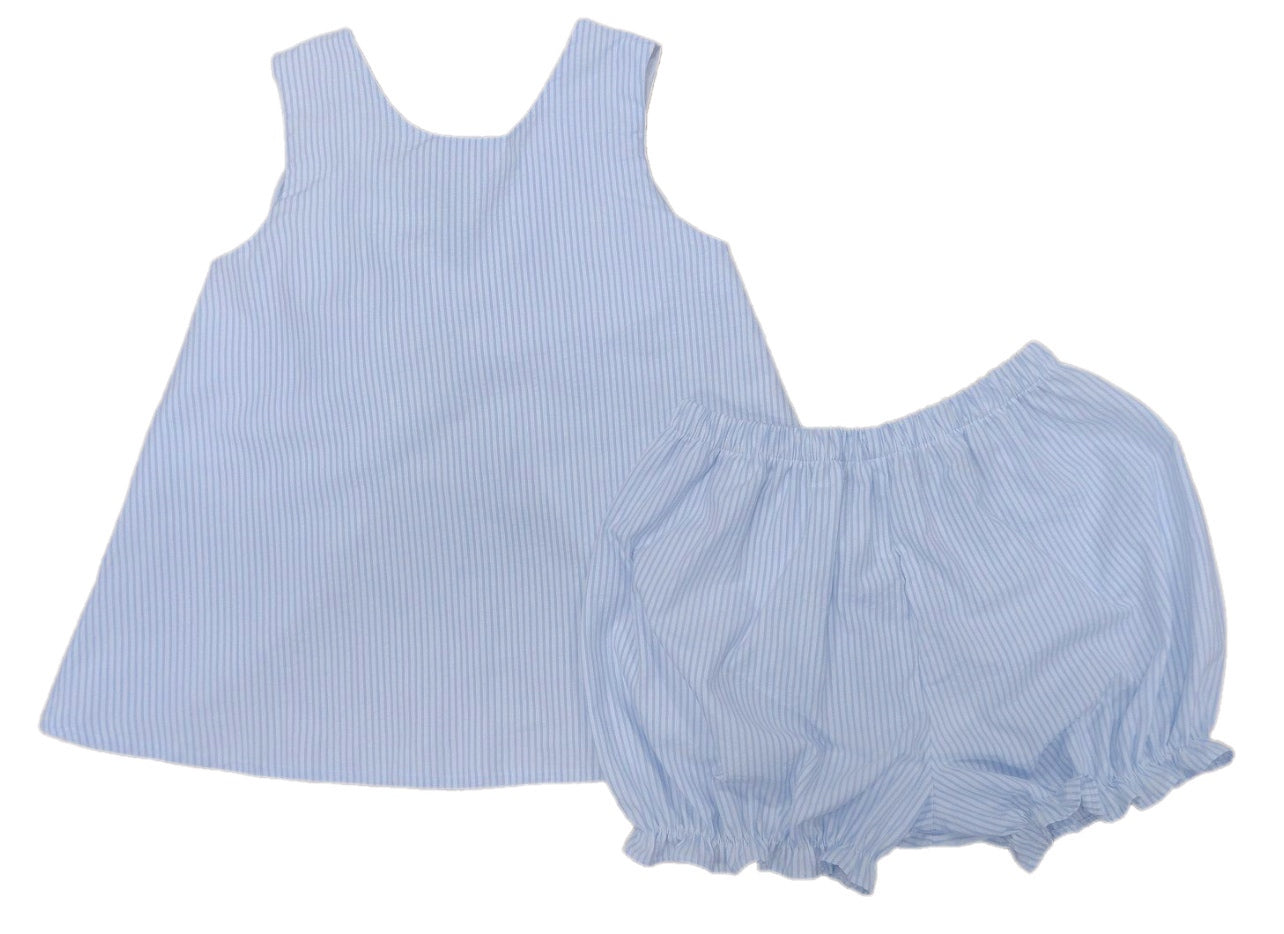 J&L Lottie Bloomer Set Blue Seer **PRE-SALE**