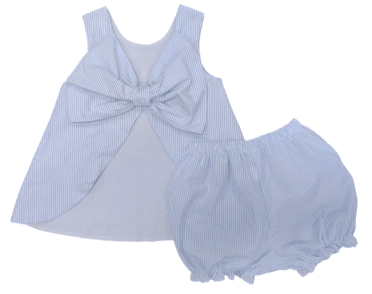 J&L Lottie Bloomer Set Blue Seer **PRE-SALE**