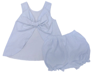 J&L Lottie Bloomer Set Blue Seer **PRE-SALE**