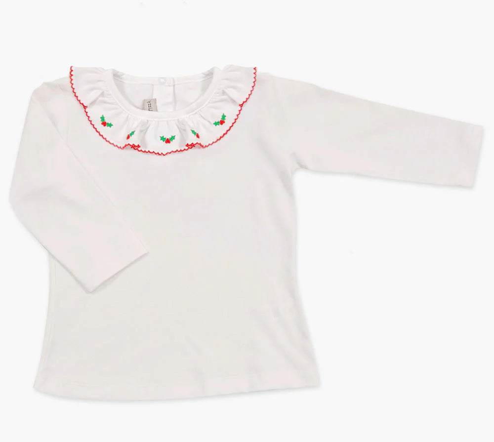 Marco & Lizzy Basic Embroidered Pima Top