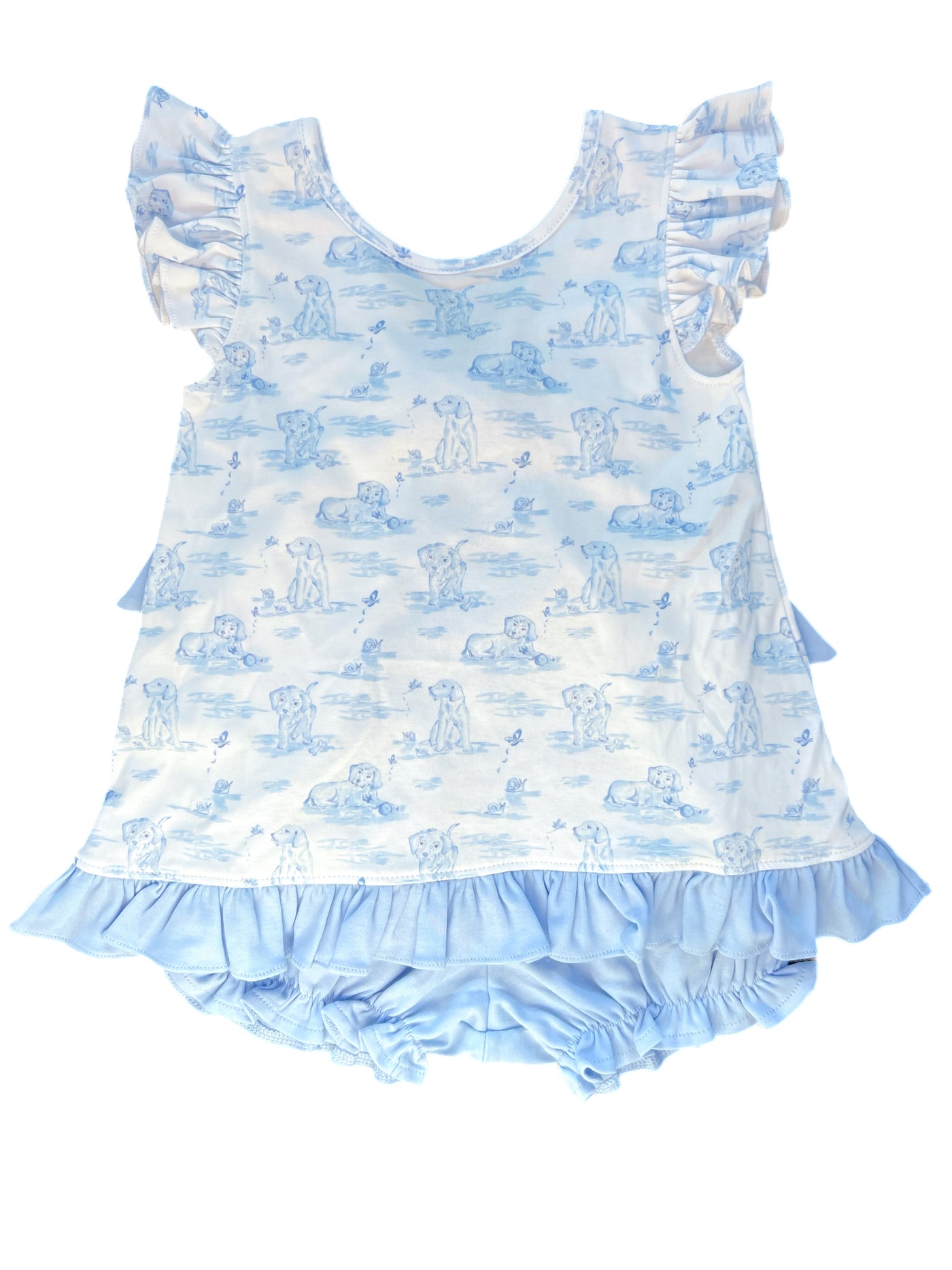 J&L Mae Bloomer Set Blue Puppy **PRE-SALE**