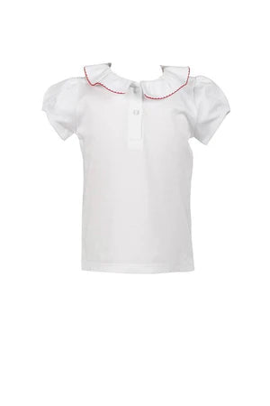 S/S Red Trim Girl Shirt