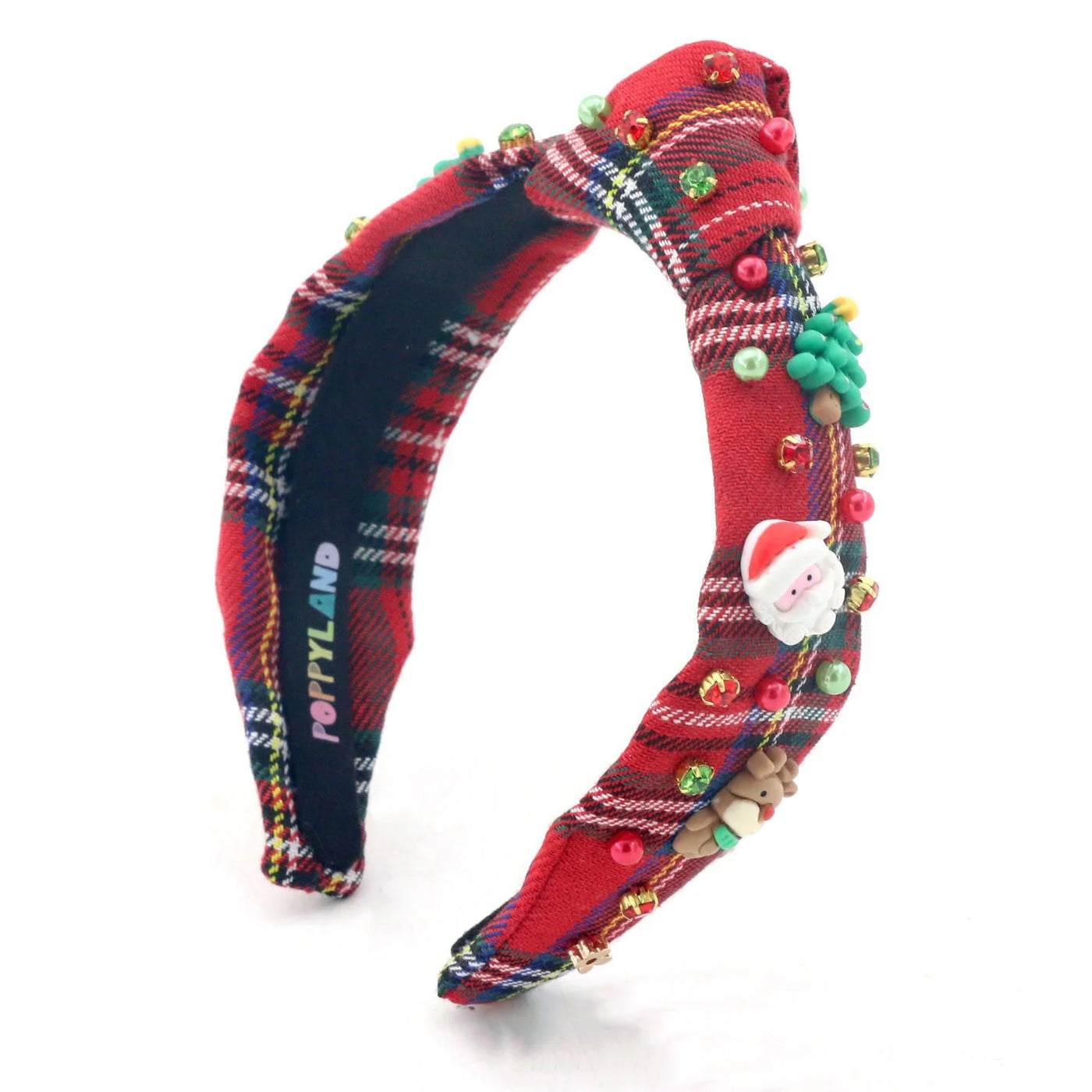 Poppyland Headband - Plaid North Pole