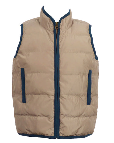 Yellow Lamb Delta Valley Vest Wheat & Blue