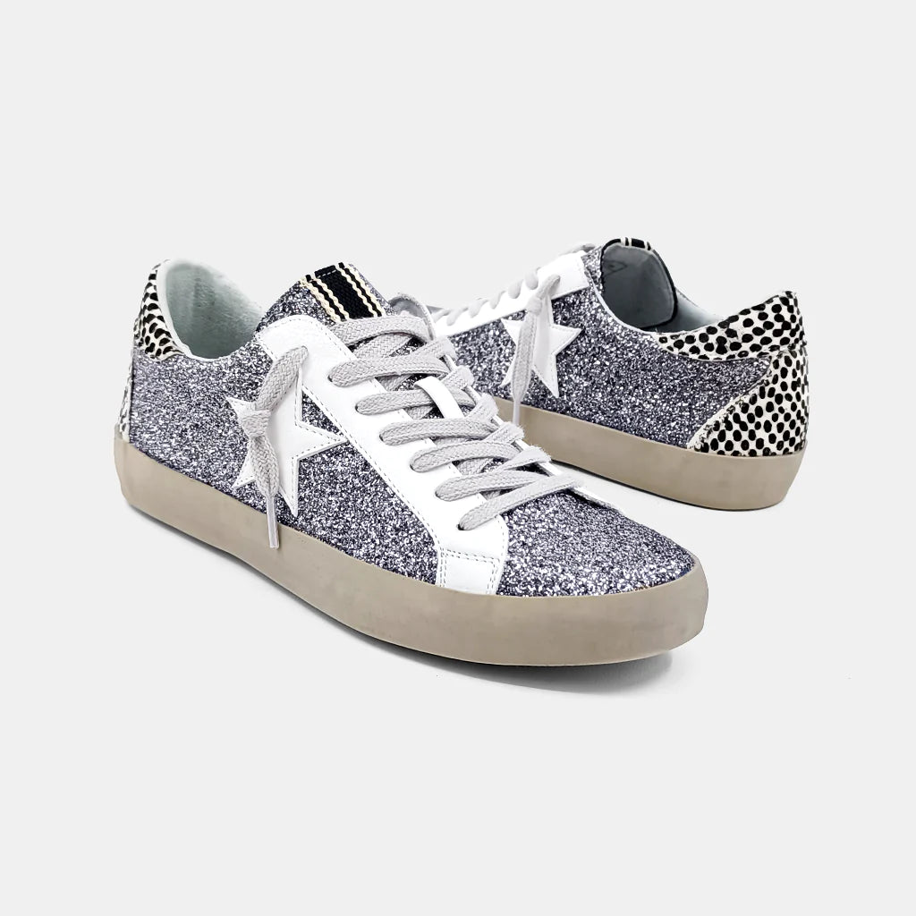 Paula Sneakers Pewter Glitter