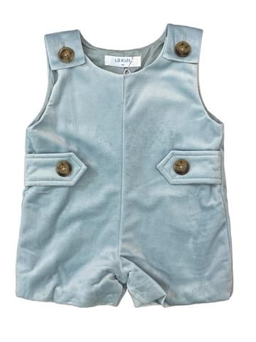 Lulu Bebe Pete Blue Velvet Shortall