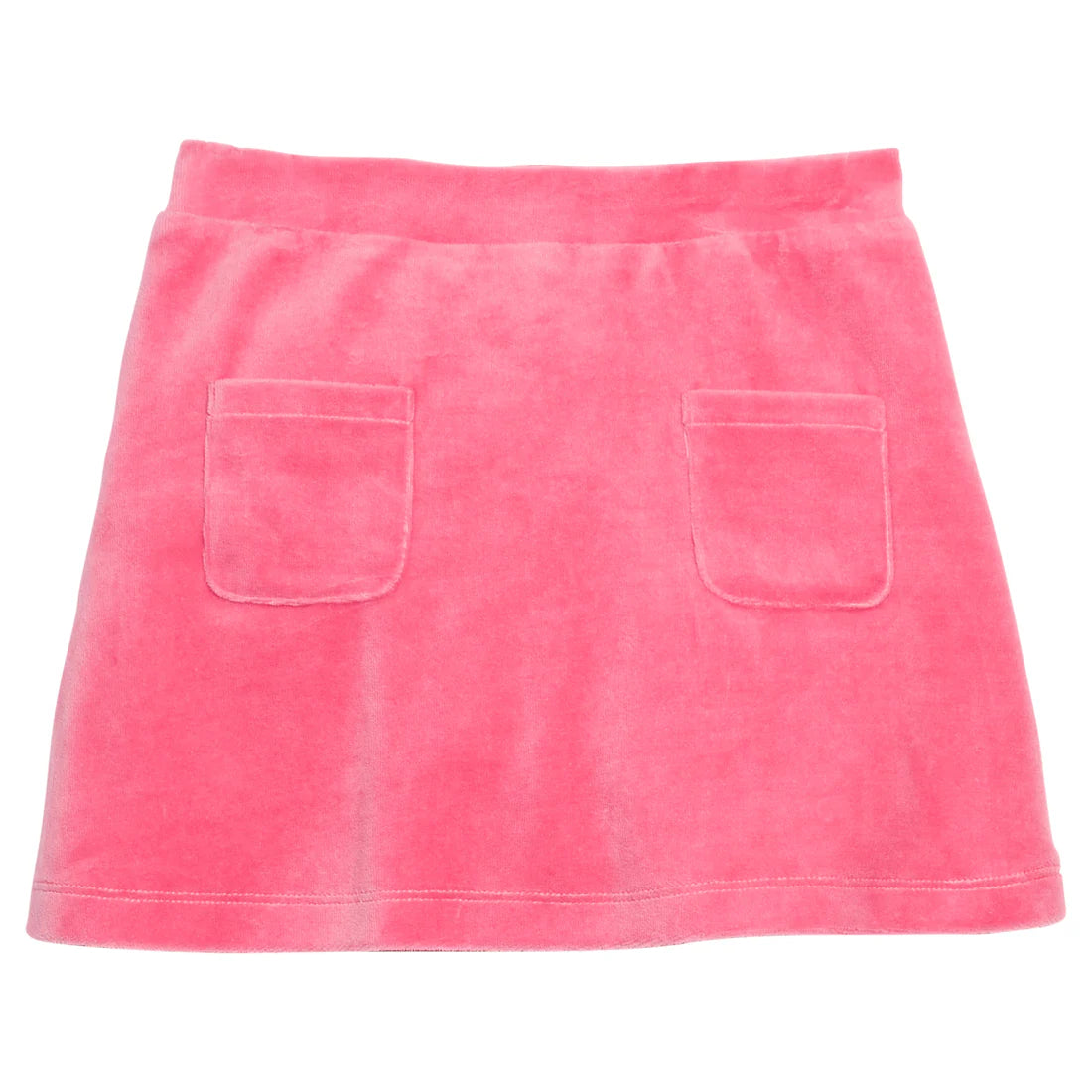 Patch Pocket Skort - Pink Faux Suede
