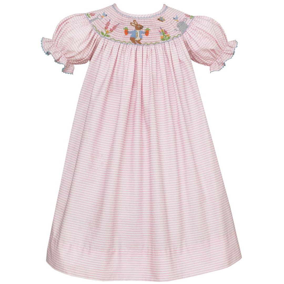 Petit Bebe Pink Stripe Bunny Bishop