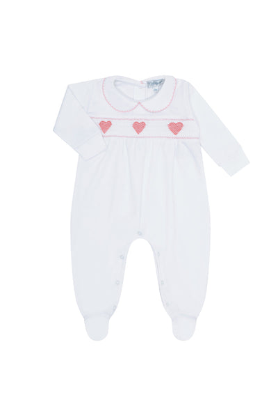 Sweetheart Smocked Footie