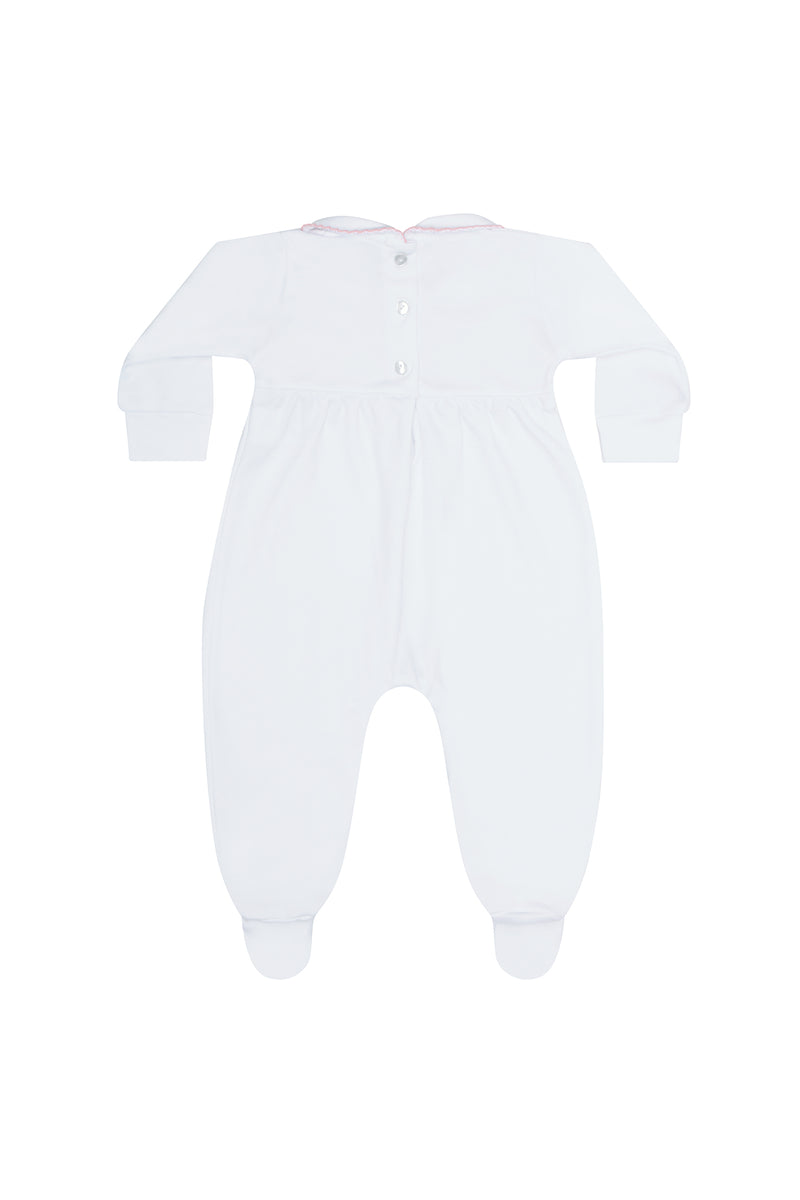 Sweetheart Smocked Footie