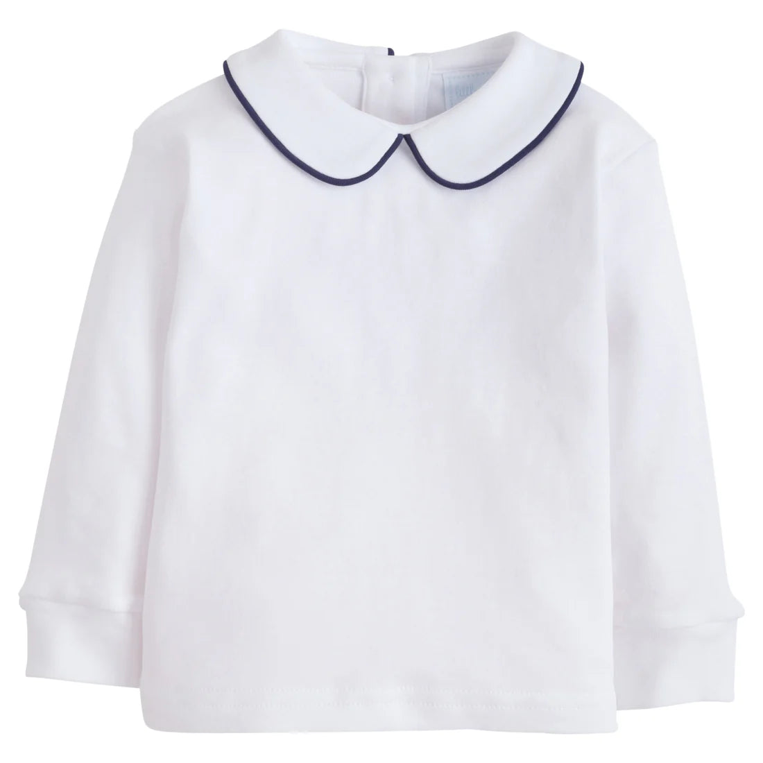 Navy Piped Peter Pan Shirt