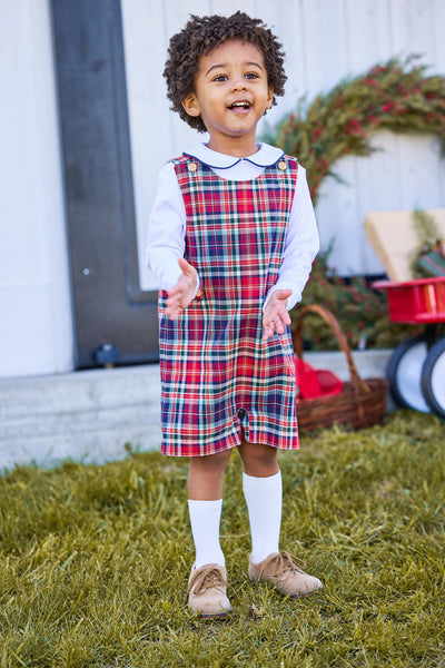 Button Tab John John - Middleburg Plaid