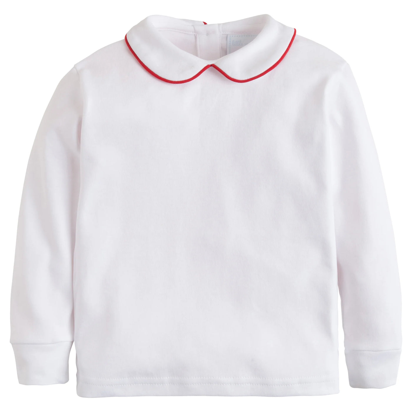 Piped Peter Pan Shirt - Red