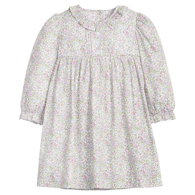Pleated Caroline Dress - Lavender Gables Floral