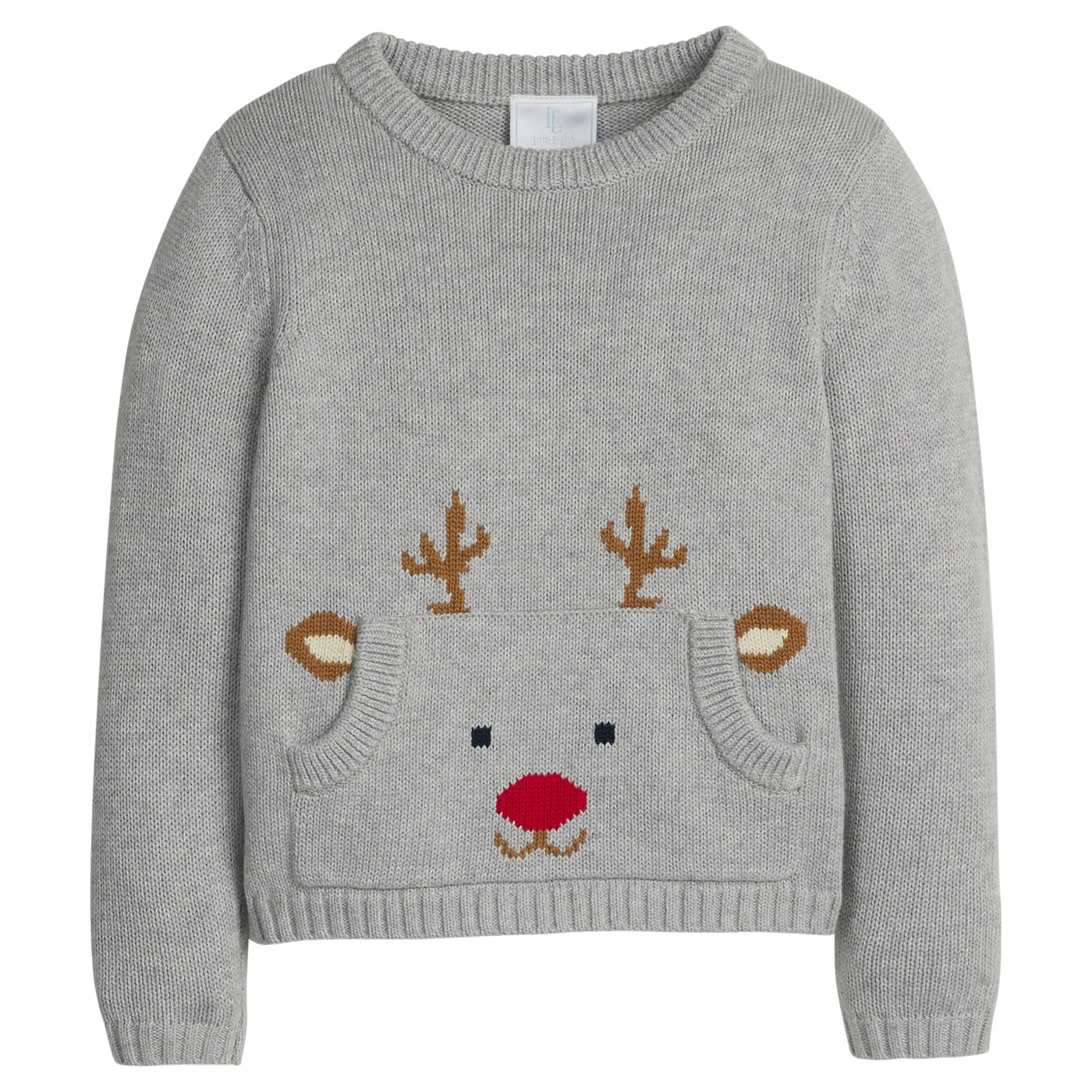 Pocket Intarsia Sweater - Reindeer