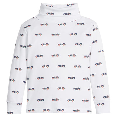 Printed Turtleneck - Vintage Racecar