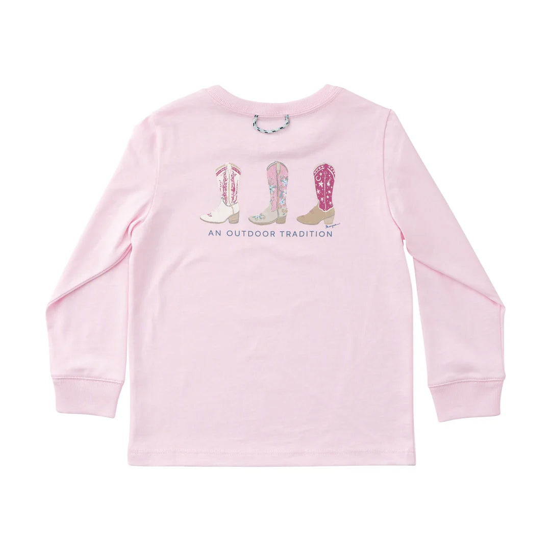 Girls L/S Cotton T-Shirt- Pink Tulle