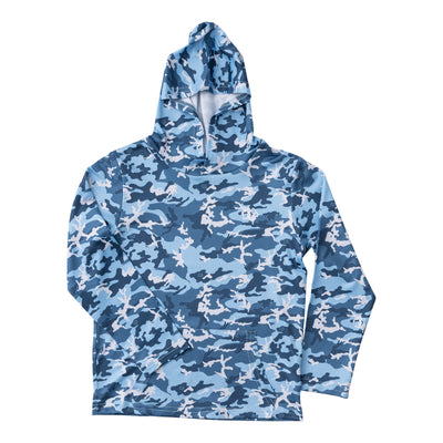 Prodoh Perf Hoodie T Shirt Blue Camo