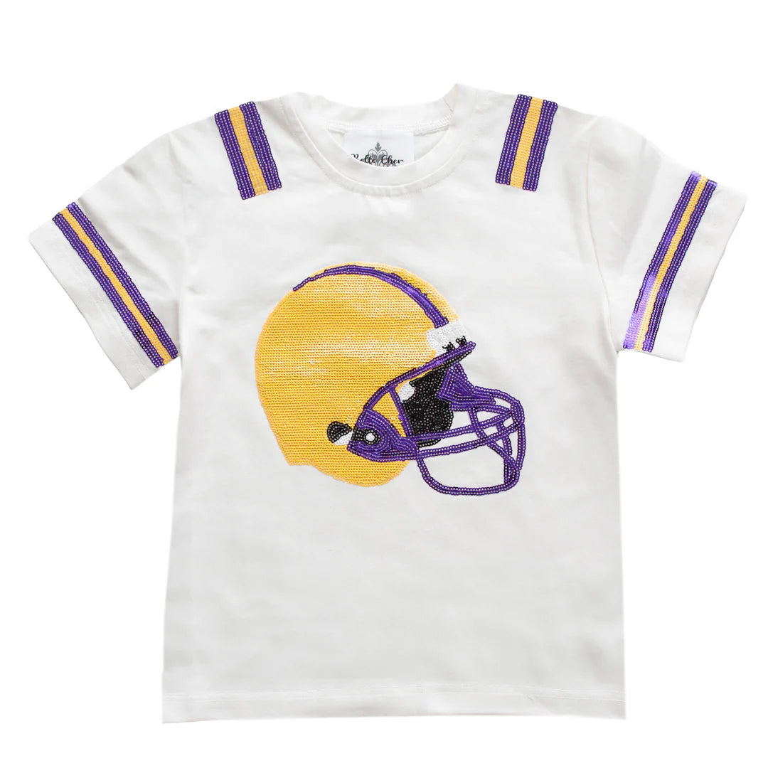 Purple Yellow Helmet Shirt