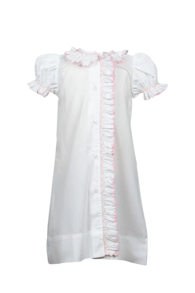 Evelyn Smocked Gown - Pink