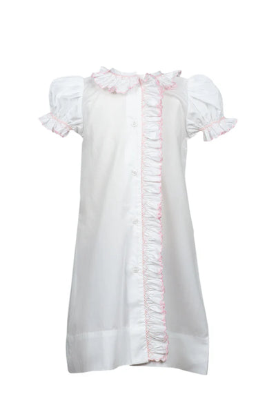 Evelyn Smocked Gown - Pink