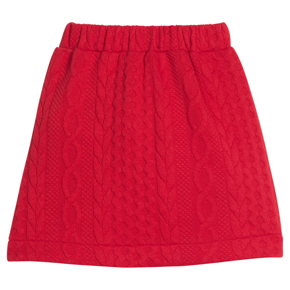 Quilted Mini Skirt - Cherry