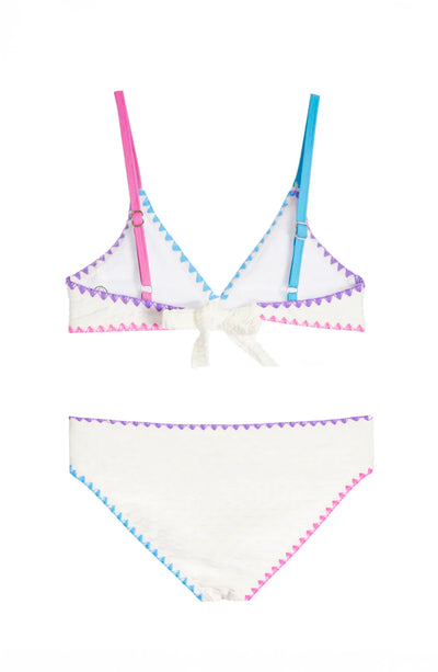Rani Embroidered Bikini in White