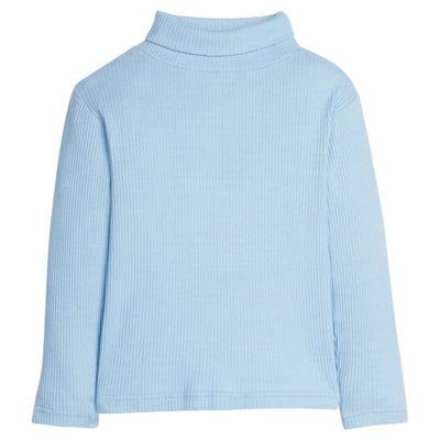 Ribbed Turtleneck  - Ice Blue