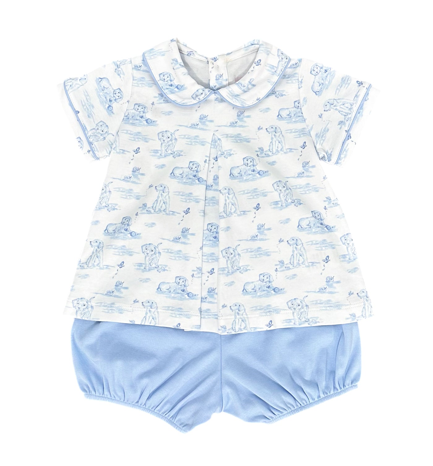 J&L Rory Diaper Set Blue Puppy **PRE-SALE**