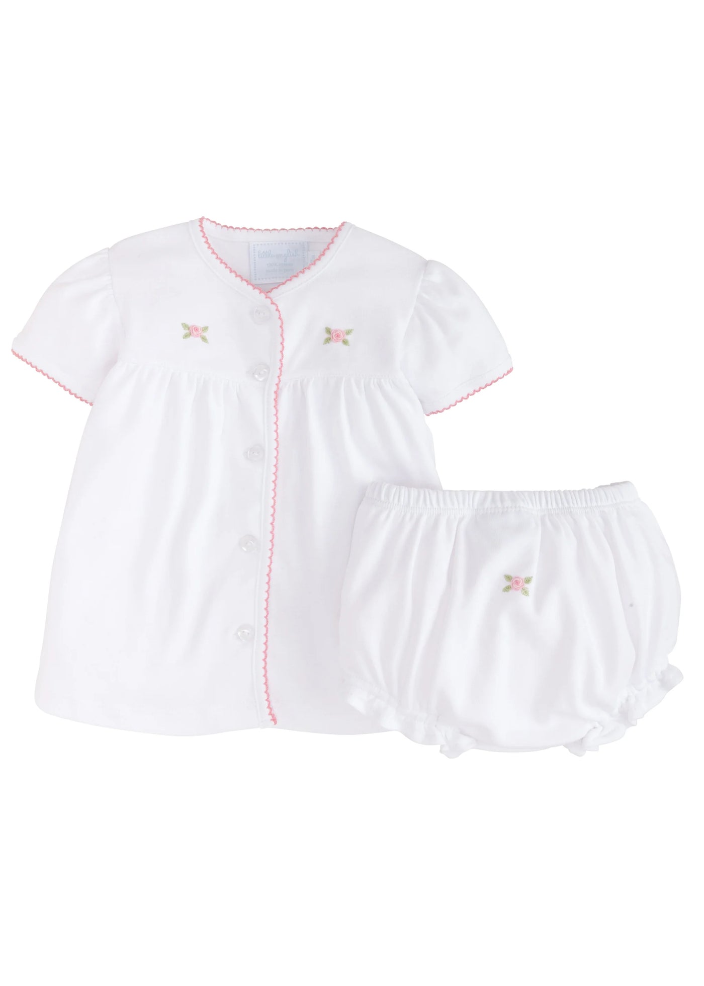 Pinpoint Layette Knit Set