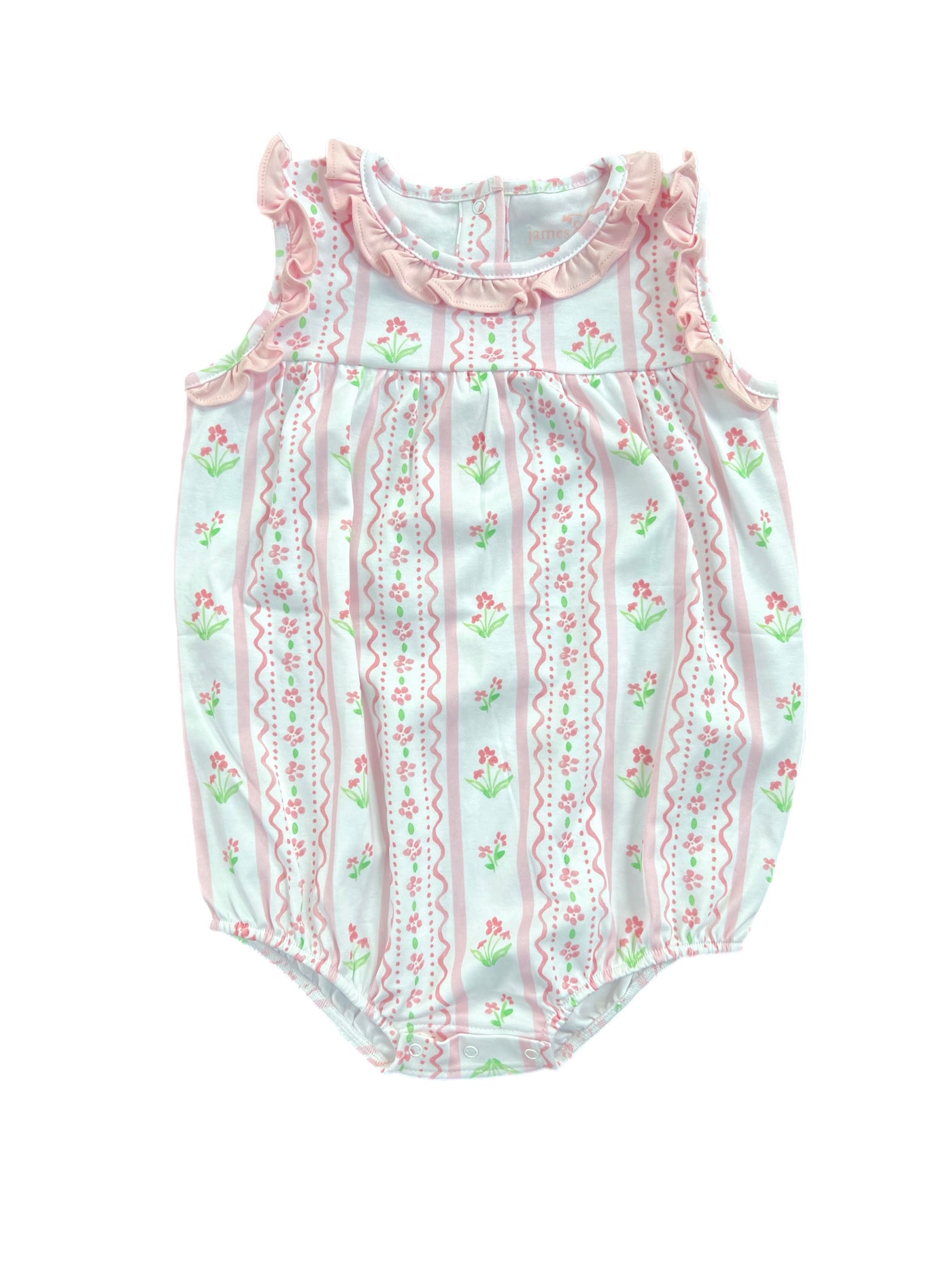 J&L Rosie Bubble Pink Floral Scallop **PRE-SALE**