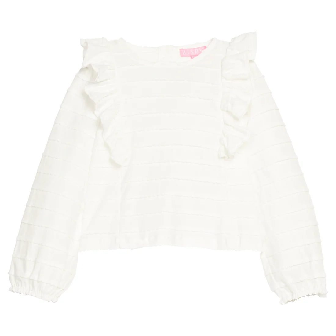 Ruffle Blouse - White Scallop