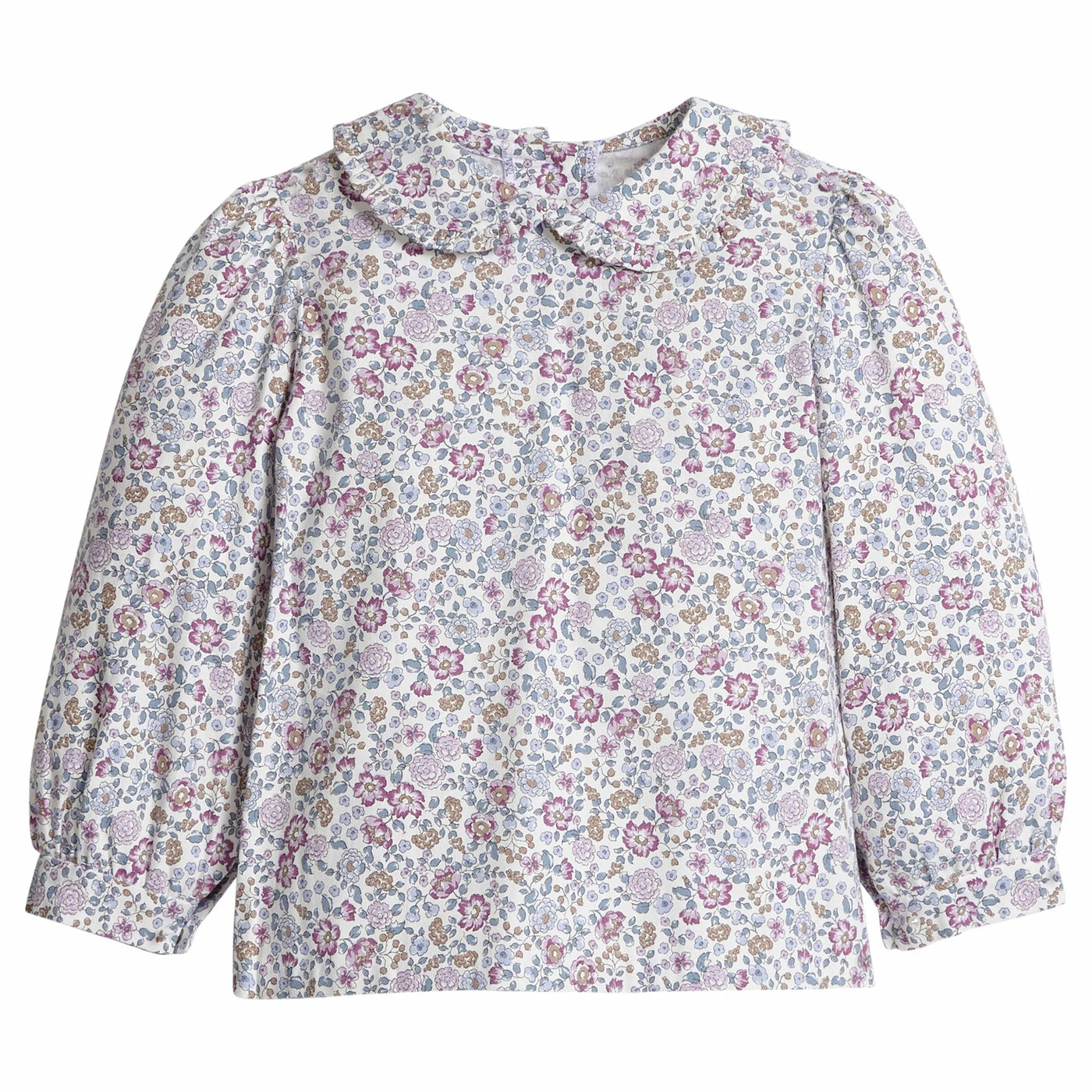 Ruffled Peter Pan Blouse - Margaux Floral