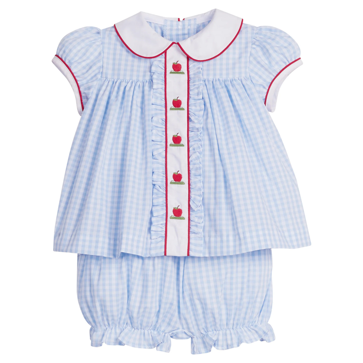 Ruffled Sally Bloomer Set  -  Apples