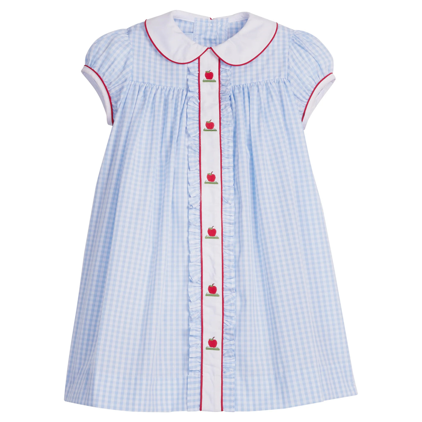 Ruffled Sally Dress  -  Apples