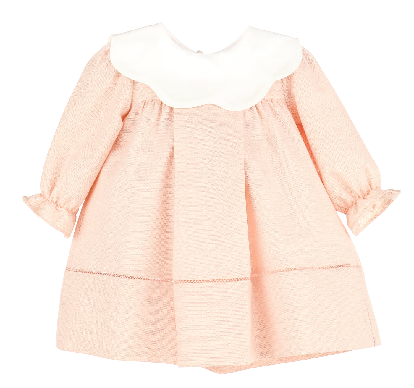 Sophie Lucas Pink Twill Scallop Dress