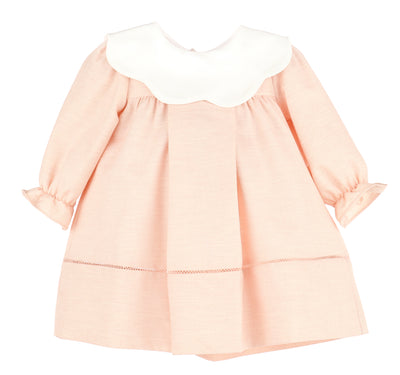 Sophie Lucas Pink Twill Scallop Dress