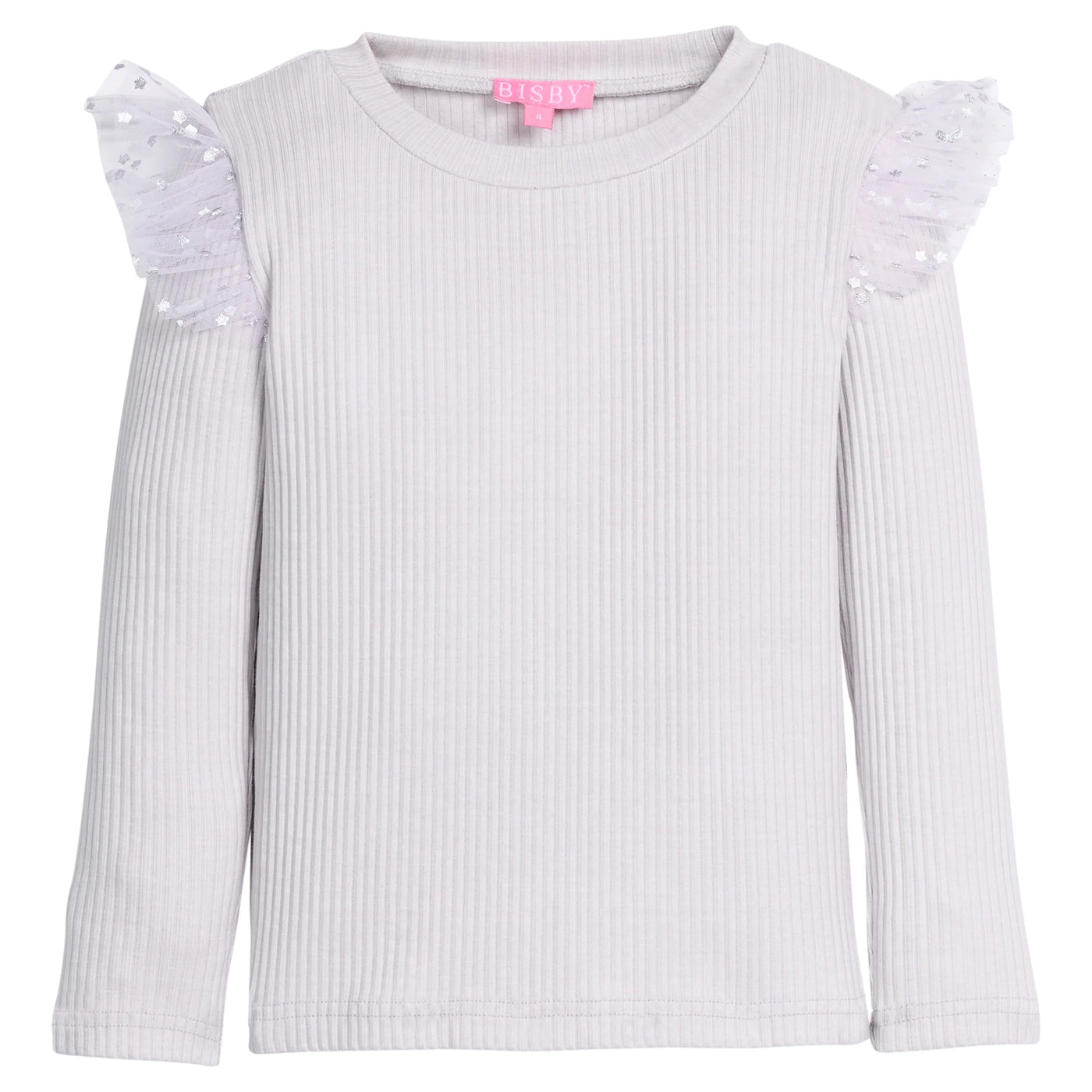 Sadie Top  - Grey & Silver Sparkle Stars