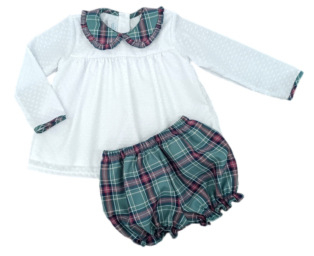 Green Christmas Plaid Sally BLMR Set