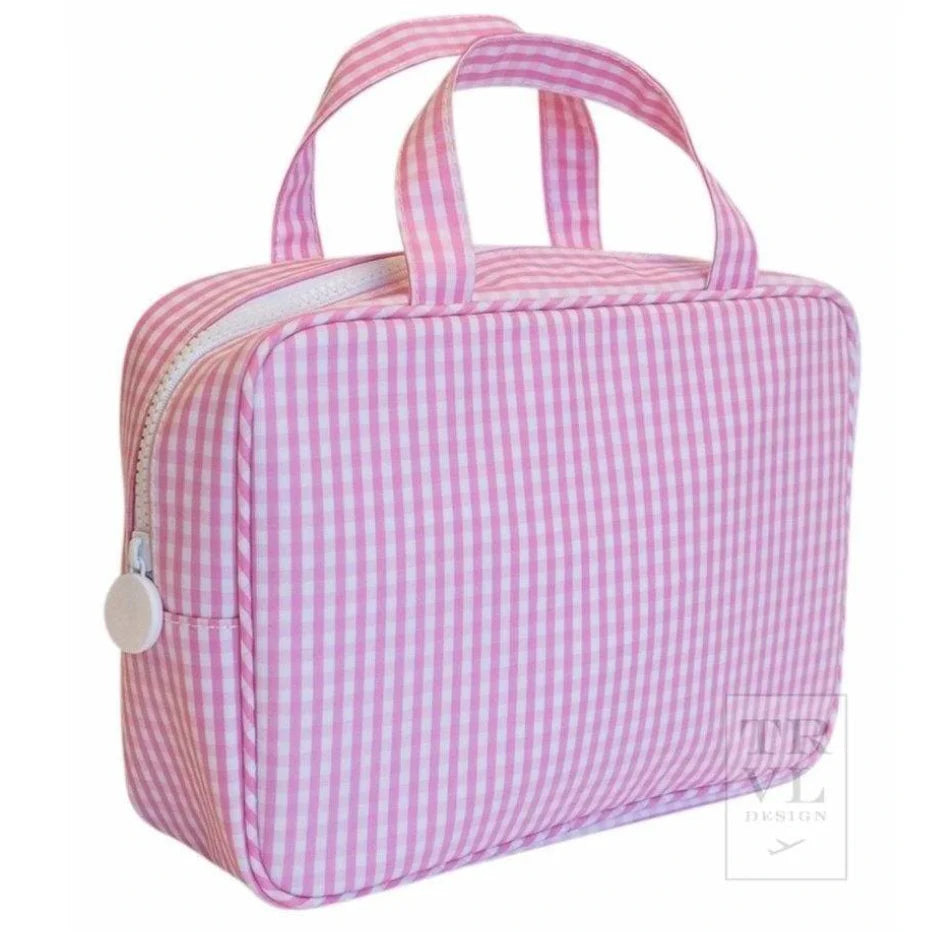 TRVL Carry On * Gingham Pink