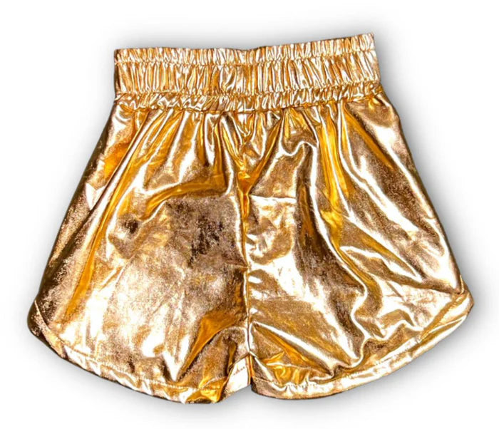 Metallic Gold Shorts