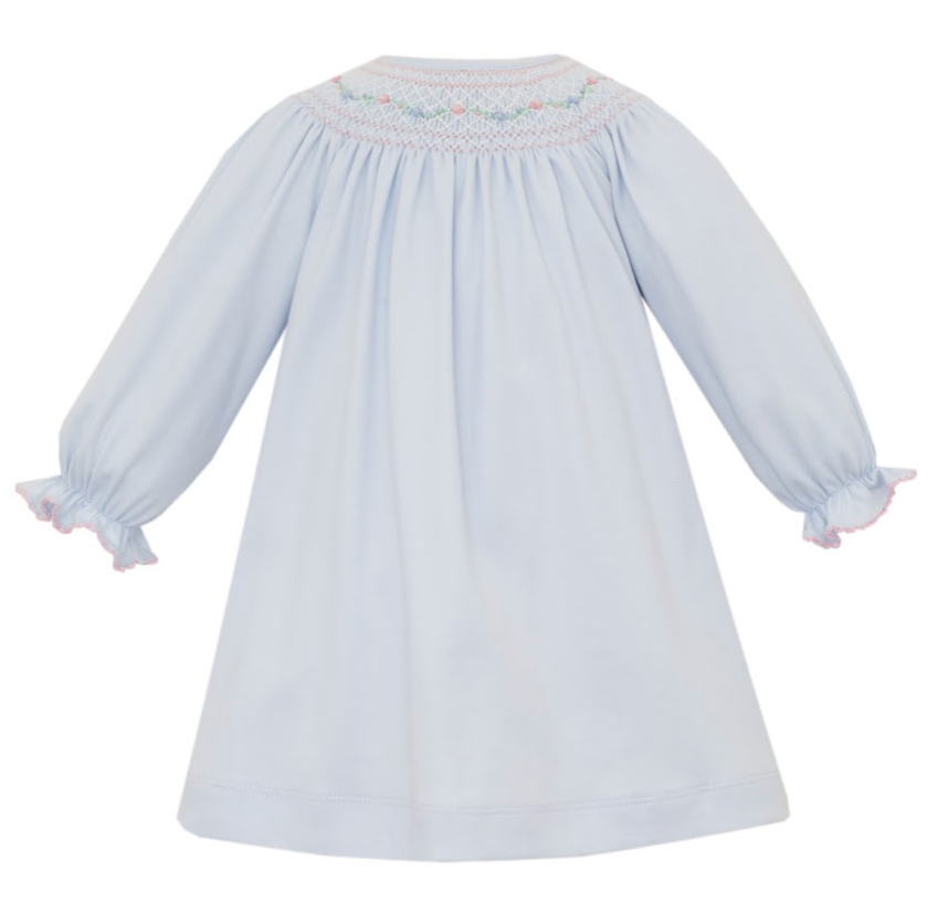 Lt. Blue Knit L/S Bishop - Merry