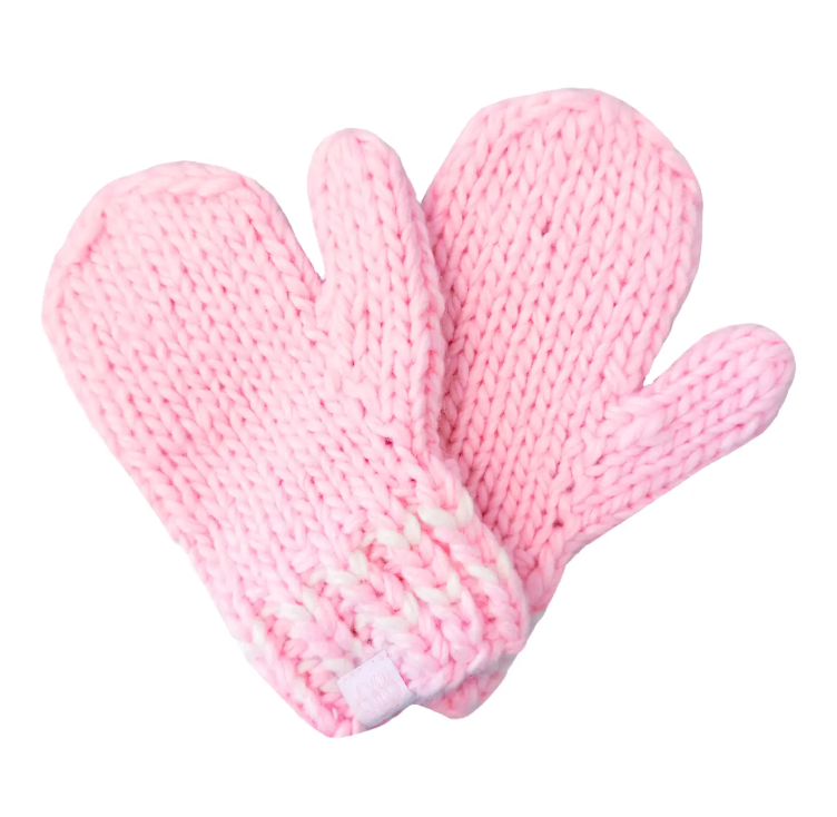 Pink Knit Mittens
