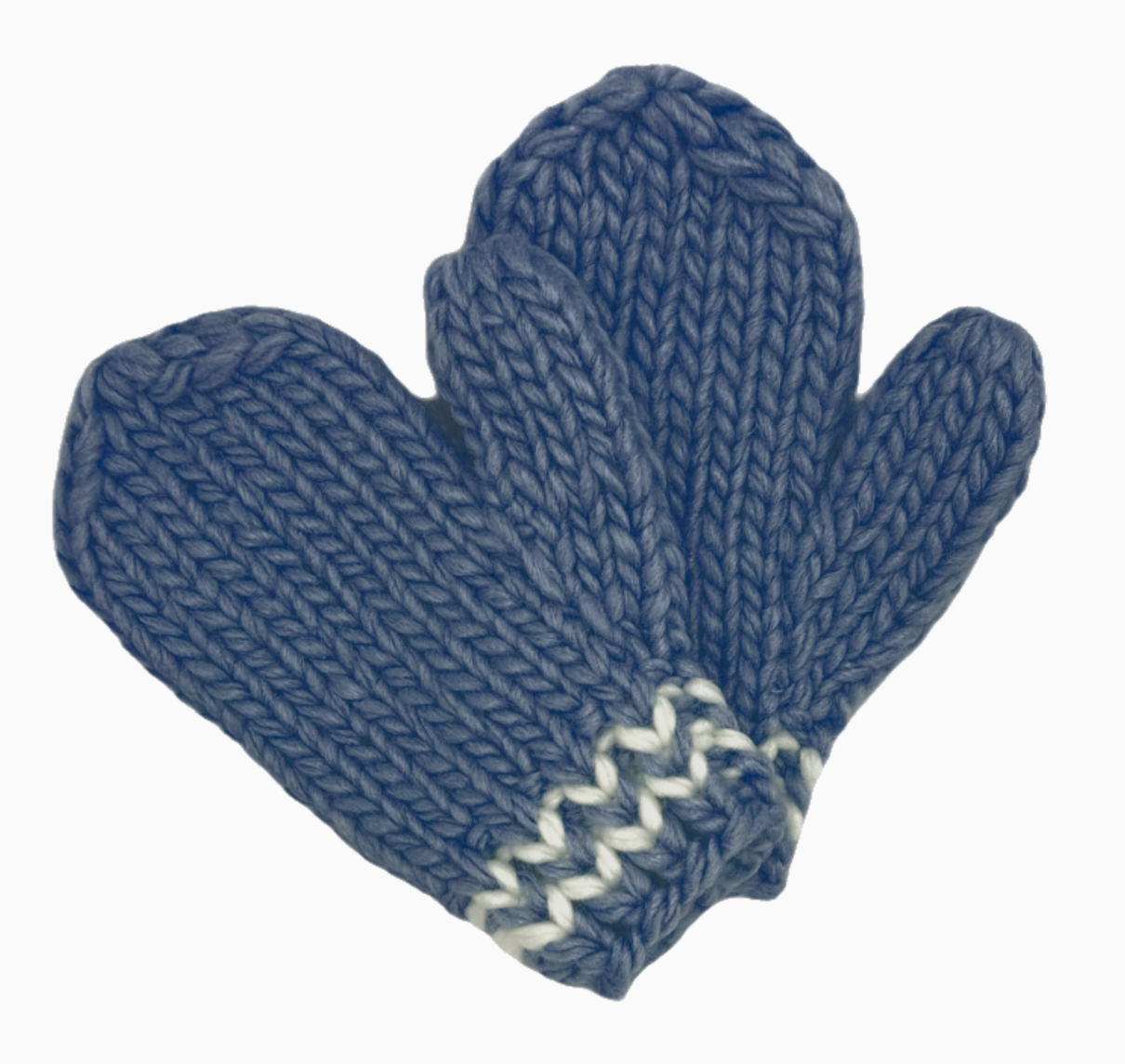 Navy Knit Mittens
