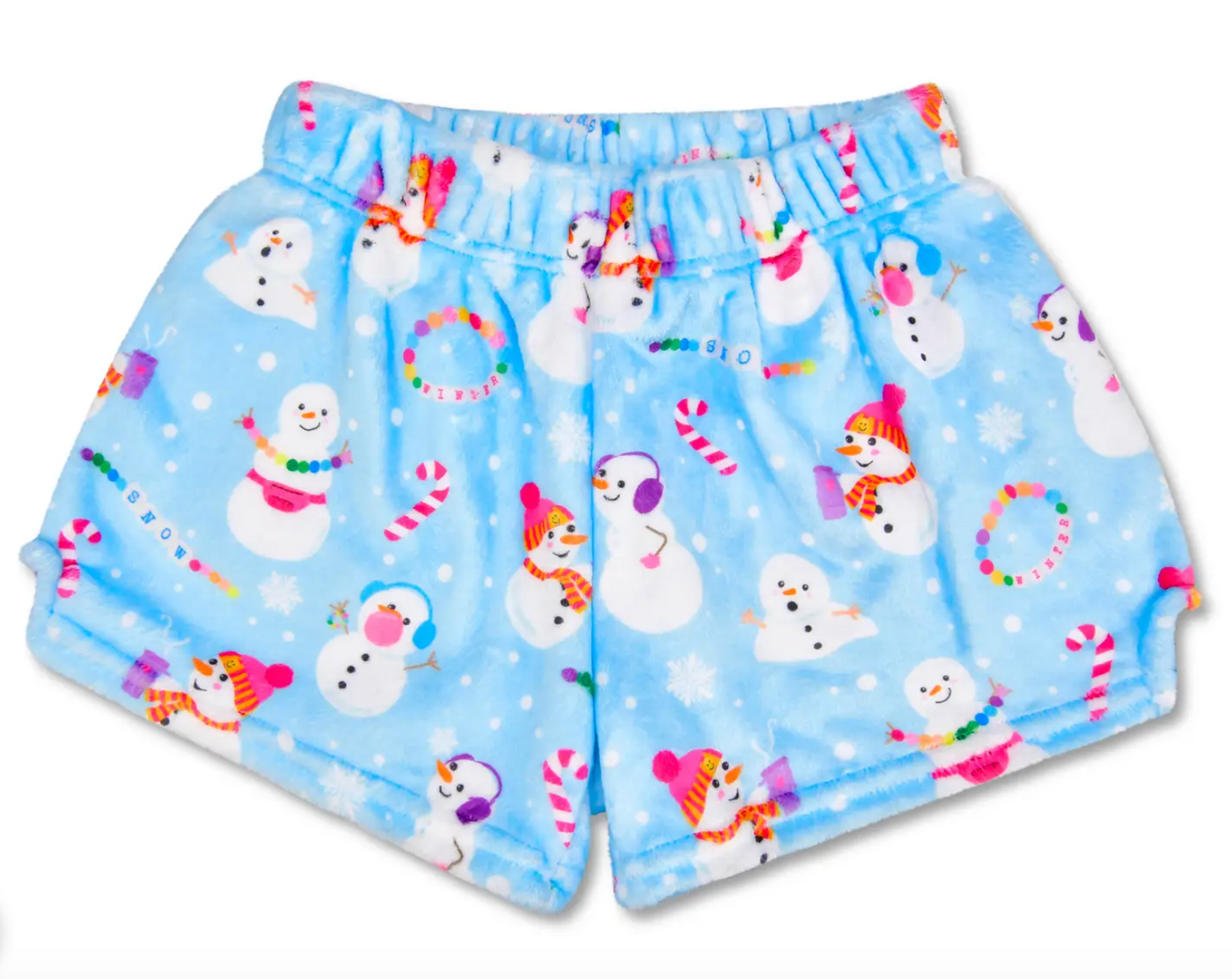 Plush PJ Shorts - Snow Day